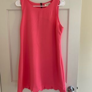Pink scalloped dress